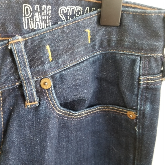 Madewell Rail Straight Dark Wash Jeans, Sz 26 - Picture 11 of 14